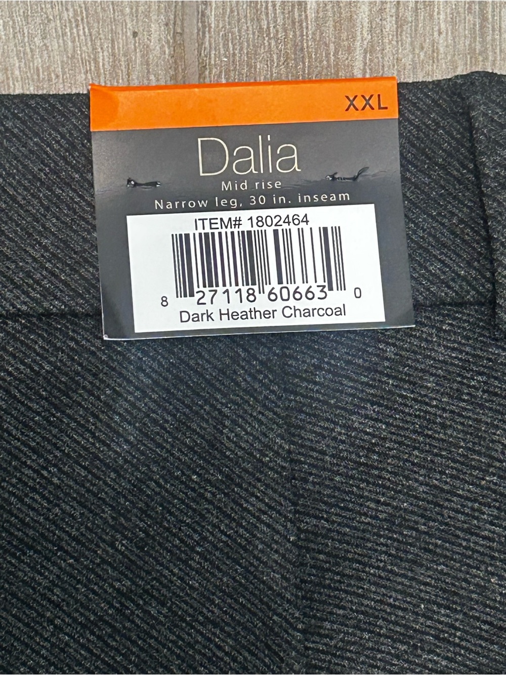 Dalia XXL Pull-On Ponte Pant
Dark Heather Charcoal - Picture 7 of 11